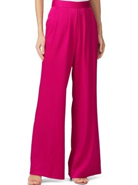 Ramy Brook Iris Satin Wide Leg Pants – Hot Pink/Fuchsia – Size 4 – NWT